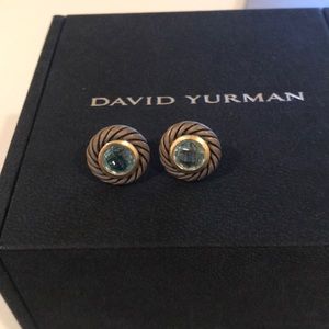 David Yurman topaz stud earrings